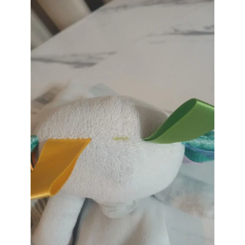 Bright Starts Taggies Gray Elephant Lovey Baby Soft Security Blanket Tags Grey
